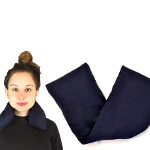 coixí terapèutic amb funda blava